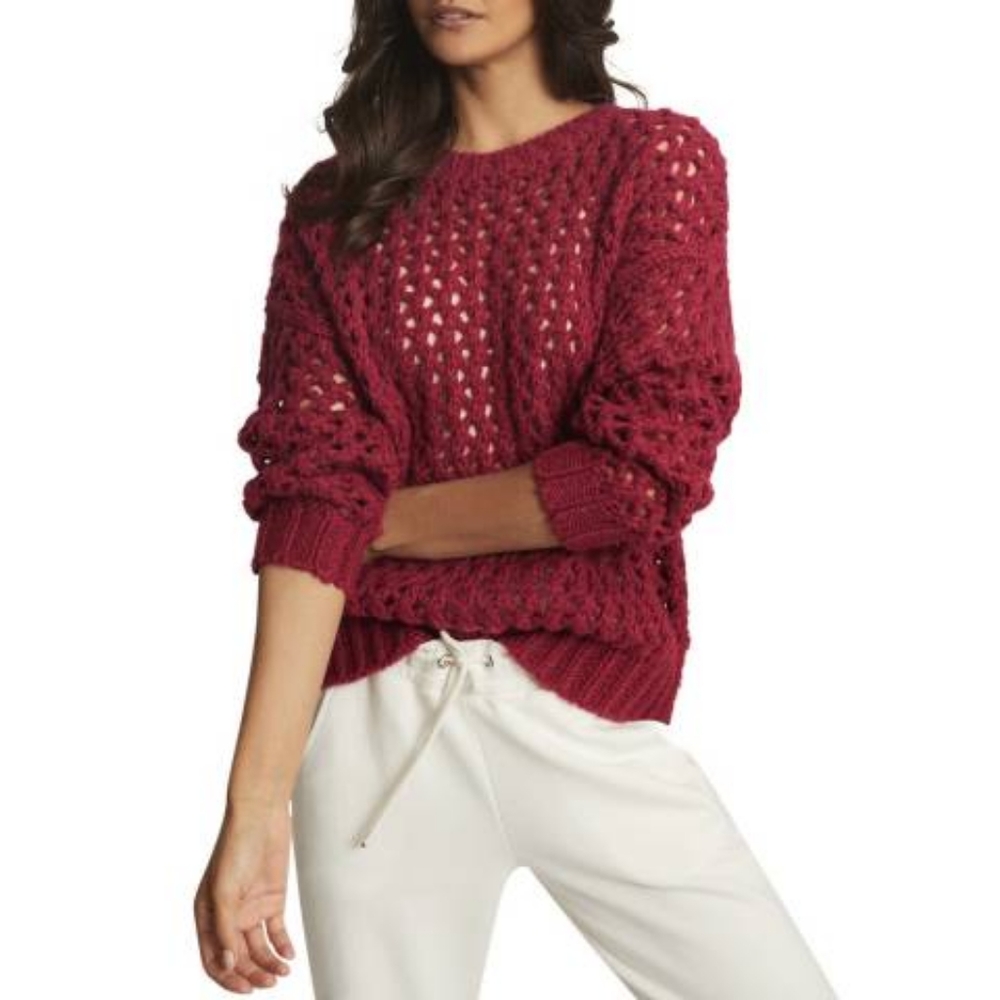 NWT REISS | Natalie Open Knit Sweater - Picture 3 of 10